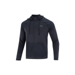 Under Armour Rush K&otilde;ikideks kordadeks Fz Tr&uuml;kitud Logo Spordiklassikaline Kapuutsiga Jakk Meeste Jakid Must 1373719-001 S