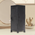 Kompaktne metallkapp Vastupidav disain kahe sektsiooni ja lukuga Ideaalne kollektsioneerimisesemete jaoks heleroosa v&auml;rv