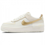 Nike Air Force 1 Shadow Sail Metallik Kuld Naiste Tennised Kreemjas Kookospiim DZ1847-108 35.5
