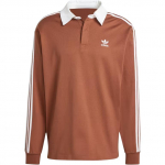 Adidas Originals Triibuline Pusa Pikkade Varrukatega Polo S&auml;rk Meeste Topp Pruun IZ2469 M