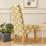 XL-suurusega s&ouml;&ouml;gitooli kate Lilleprint Suur suurus veniv pikk seljatoe toolipadi m&ouml;&ouml;blikaitse tolmuvastane istmekate 1pcs