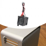 Elektriline ruumik&uuml;ttelauale kaasaskantav termostaadiga k&uuml;tteventilaator majapidamisele kodus 12V 50W