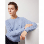 Naviker Women's Pure Wool Round Neck Sweater S