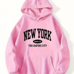 UUS YORKi Muster Kapuutsiga Pusas&auml;rk Pehme Paelaga Topp Pikkade Varrukatega Jooksupusa Fliis S&uuml;gis Talv Pullover Spordihoodie Vabaaja S
