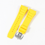 Silikoonist k&auml;ekella rihm Richard Mille meestele, reljeefne, veekindel, higikindel, suu kummist k&auml;ekella rihma tarvikud, 25mm randmerihm 25mm&With 5 Stars tools