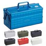 Toyo Steel Terasest T&ouml;&ouml;riistakast Sinine 35cm L x 16cm S x 21cm Valmistatud Jaapanis T&ouml;&ouml;riistakast Hoiukast (TOYO) 2-korruseline ST-350 [Umbes. H] sinine