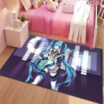 Uus Virtuaalne B&auml;nd H-Hatsune MM1ku Vaip elutuppa Multikas Laste magamistuba Diivan Uksematt P&otilde;randavaip libisemisvastane Dekoratiivmatt Kingitus 60*90cm