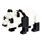 Nanobloki kollektsioon Giant Panda black