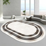 Ovaalne luksuslik elutoa vaip Kodu kaunistus Lihtne suur diivanilaud Vaibad Pestavad vaibad magamistuppa Voodi k&otilde;rvale P&otilde;randale Pehmed matid 200x300cm 78.7x118in
