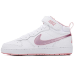 Nike Court Borough 2 Mid Valge Roosa Glasuur GS Tossud CD7782-105 35.5 white