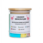 120 Date Ideas In A Jar Color Coded Date Ideas Budget friendly Date Jar Wedding Anniversary Present