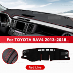 TOYOTA RAV4 2013-2018 2017 jaoks Armatuurlaua Kate Matt P&auml;ikesekaitsekate V&auml;ltige Valgustusmatti N&auml;idikum&otilde;&otilde;diku Vaip Kaitse Tarvikud Artificial Leather&Left Rudder