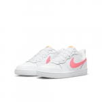 Nike Court Borough Low 2 GS Valge Korallikriit BQ5448-124 EU 38.5 korall/valge