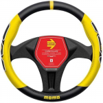 Housse de volant - MOMO - Refial - Noir/jaune - 38-39 cm - PVC must
