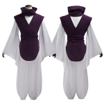 HOLOUN Jujutsu JJK Manga Anime Choso Cosplay Kost&uuml;&uuml;m Lilla Vest Kaelus K&auml;&auml;rrihm Valge Elastsed P&uuml;ksid Top Kingitus Xs