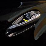 Ukse k&auml;epideme katte trimm Mercedes Benz C klassi W203 2000-2007 ABS kroom jaoks