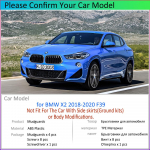 BMW X2 F39 2018 auto poritiiba porikaitse porilappide kaitse pritsmeklapi auto jaoks