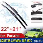 for Porsche Boxster Cayman 987 987C 2005~2012 2006 2007 2008 2009 2010 2011 Windshield Wipers Car Wiper Blade Car Accessories Style A