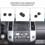 Carbon fiber Volume Adjustment Knob Ring Trim Sticker For Nissan Frontier 05-21