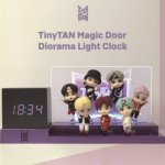BTS TinyTAN figuuriga LED-lauakell &ndash; digitaalne meeleoluvalgustusega &auml;ratus Alarm Digital Mood Light Diorama