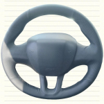 ized Car Steering Wheel Cover Black Leather For Peugeot 208 2008 DIY Original Steering Wheel Braid 3 Colors Thread