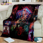 Stranger Things tekk Demodogs Cartoon Flanell tekk &Otilde;udustekk elutuppa Diivanvoodi lastele Kingitus Kodukaunistus 150x200cm