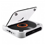 KC-918 CD-m&auml;ngija Kaasaskantav Bluetooth-muusikam&auml;ngija CD-m&auml;ngija Tolmukindel Kate 6 Režiimi A-B Kordus Taimer Puldiga CD Player valge