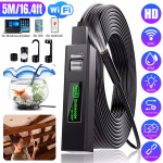 Juhtmevaba endoskoobi Wifi Borescope kontrollikaamera 1200P HD Ip68 veekindel ussikaamera 8 LED-iga Android Ios tahvelarvutile