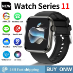 UUS IOS Watch Series 11 nutikella jaoks GPS-trajektooriga S&uuml;damer&uuml;tm Kell HD Bluetooth-k&otilde;ne Spordi Veekindel Kell Globaalne Versioon Brand original must