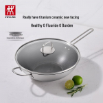 Zwilling titaan-keraamiline k&auml;rgstruktuuriga mittenakkuv vokkpann, 32cm