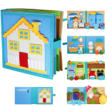 Vaikne raamat Montessori m&auml;nguasi 3D-vilt igap&auml;evaelu teema Lugude jutustamine h&otilde;ivatud raamat Edendada varajase &otilde;ppimise eluoskusi &Otilde;ppimism&auml;nguasi