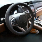 for Honda Spirior 2017 2018 Hand-Stitched Non-Slip black Leather Car Steering Wheel Cover Leather