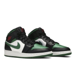 Air Jordan 1 Mid GS Must-M&auml;nnaroheline 554725-067 EU 35.5 valge/must