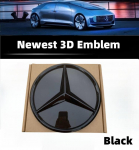 3D auto iluv&otilde;re embleem T&auml;he m&auml;rk Esiv&otilde;re logo Mercedes Benzi jaoks W204 W205 W213 X253 A B C E S CLA GLB GLC GLE GLS Tarvikud VITO 2012-2019