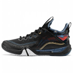 Li Ning Saga Pro Textile, Synthetic Leather Cushioning Slip Resistant Abrasion Resistant Low top Badminton Shoes Men's AYAT003-4 40