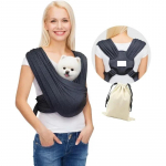 Koerakott v&auml;ikestele koertele Eestpoolt kantav koerakott-kott K&auml;ed vabad Kassikott Suurus reguleeritav Pehme puuvill one size must