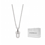 Emporio Armani Silver Trend Vabaaja Roostevabast Terasest Kaelakee Meeste kaelakeed EGS2864040 Basic Packaging