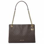 Michael Kors Christina Logodisainiga kaetud l&otilde;uendist &otilde;lakott Naiste &otilde;lakott Pruun 35S6G8WM6B-BROWN Gift Set(Basic Set+Box+Shopping Bag)