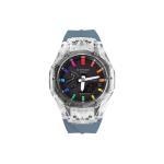 CASIO Unisex vedelkristall, analoog topeltn&auml;iduga seeria 48,5 mm must k&auml;ekell GA-2100-1A(Watch8--) Hublot Rainbow Gray Strap black