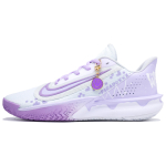 Nike Precision 7 Low top Basketball Shoes Unisex White Purple FN4322-100(Team145-) 43 white