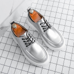 Meeste Jalan&otilde;ud Esmaklassiline Nahk Uus Kevad Briti Stiil K&otilde;rgust Suurendavad Meeste Mokassiinid &Uuml;mar Nina Vabaaja Platvormkingad Mees 39 must