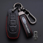 Autokleeps Ford Uus Nahast Auto Nutiklahvi&uuml;mbris Ford Fusion Explorer Edge Mustang Mondeo Kuka jaoks Personaalne Unisex V&otilde;tmehoidja Gi