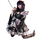 Minu Kallis Kitagawa Marin Cosplay Neiu Kuroe Shizuku Cosplay Kost&uuml;&uuml;m Shizuku Neiu Parukas mitte [NOKIJP] Kost&uuml;meerimine (Kuroe versioon, kaasas, M)