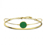 Swarovski ingverroheline kullatud tooniga metallk&auml;ev&otilde;ru naistele 5642949 Gold, Green,F