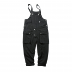 Kevad Suvi Trendikad Tunked Romper Unisex Jumpsuits Mood Plaaster Tasku Rihmad Varrukateta P&uuml;ksid Playsuits Meeste Riided L must