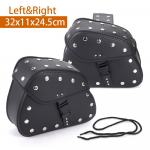 Universaalne mootorratta sadula &auml;&auml;rekott, riputuskott, must, sobib Harley Cruiser Prince'ile, k&uuml;lgkast, &auml;&auml;rekott, vihmakindel