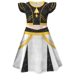 Laste K-Popi deemonik&uuml;tid Zoey Rumi Mira kost&uuml;&uuml;m peokleit Cosplay Huntrixi iidol Filmi Cosplay t&uuml;drukutele lastele Halloweeni karneval 150 white