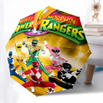 1 tk Mighty Morphin Power Rangers Automaatselt Kokkupandav Vihmavari - Kaasaskantav 3-kordne disain 8-ribilise rauast raamiga - V&auml;litingimusteks f&auml;nnidele, reisijatele, igap&auml;evaseks kasutamiseks