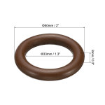30 tk naturaalsest puidust r&otilde;ngast Puidust r&otilde;ngas &Uuml;mmargune &uuml;hendusl&uuml;liti ring taimehoidja jaoks K&auml;sit&ouml;&ouml; DIY ehted Makramee 15/20/25/30/35/50mm brown