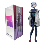 22cm Anime EVA NEON GENESIS Ayanami Rei EVANGELION Kujud Millenniaalid Illustratsioon Tegevuskuju Trendikad R&otilde;ivad PROTOT&Uuml;&Uuml;P Mudel M&auml;nguasi With box black
